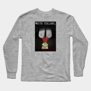 White Collars, Red Hands Logo Long Sleeve T-Shirt